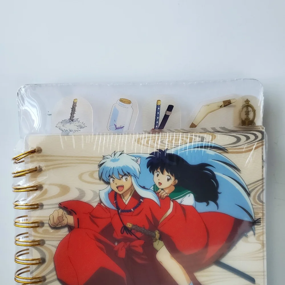 InuYasha Tab Journal 150 Sheets New Spiral Anime Multicolor Notebook *READ*